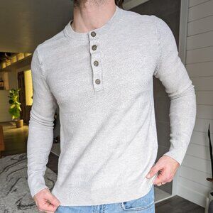 Banana Republic | Henley | Men's | Medium | White